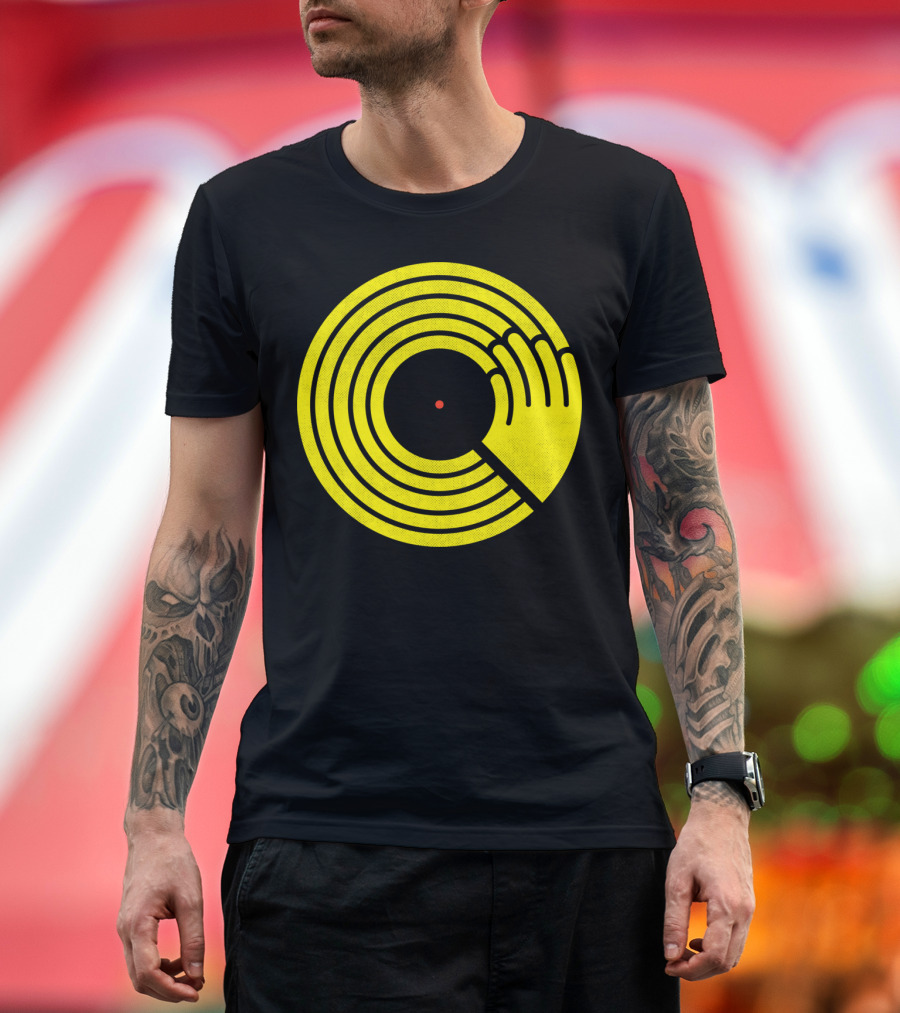 Bring The Noise Vinyl Record DJ Hand T-Shirt