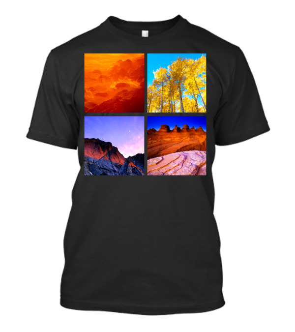 Ocean Forest Mountain Desert Nature Elements T-Shirt