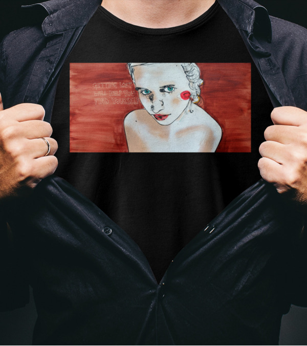 Getting Lost Will Help You Find Yourself Vintage Inspired Brushstroke T-Shirt