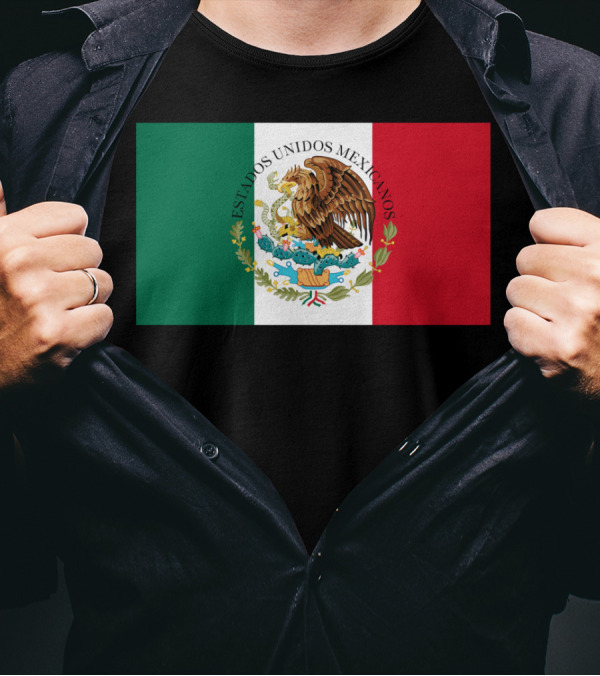 Estados Unidos Mexicanos Flag Emblem T-Shirt