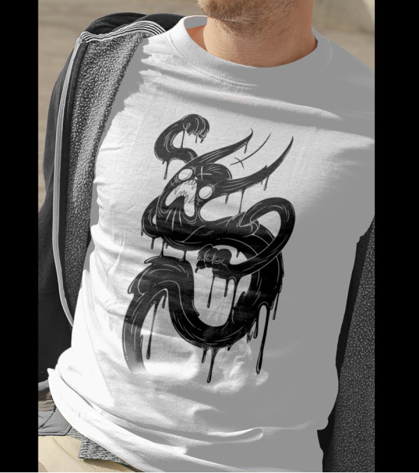 Ghost Cat Dripping Spirit Ectoplasm T-Shirt