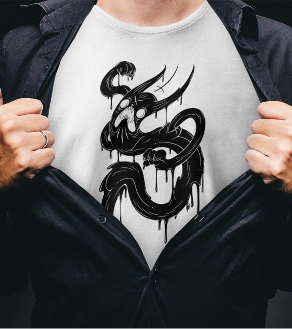Ghost Cat Dripping Spirit Ectoplasm T-Shirt