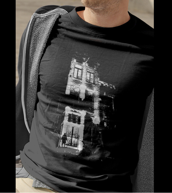 The Door Is Open And The Lights Are On Haunted Building T-Shirt