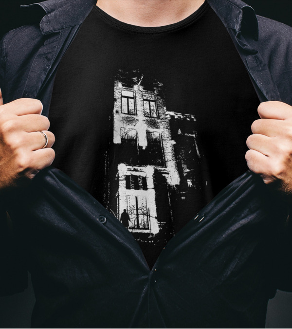 The Door Is Open And The Lights Are On Haunted Building T-Shirt