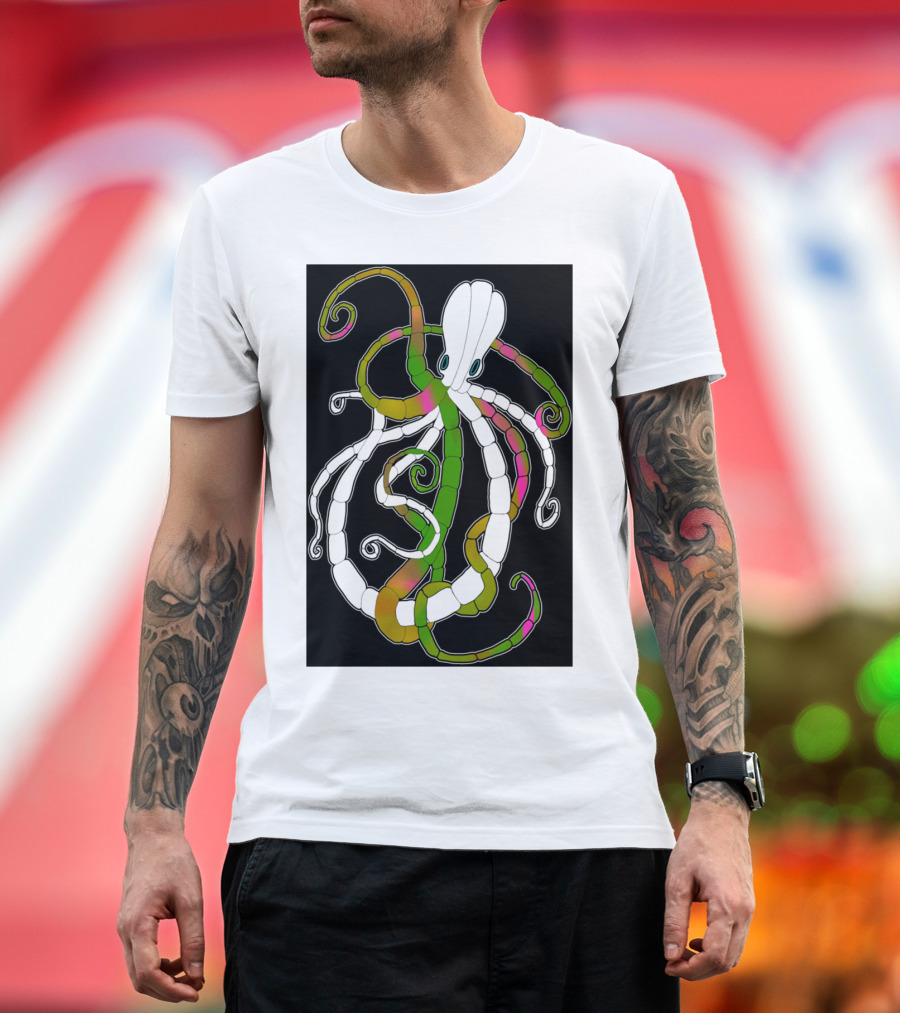Octopus Multi Color Tentacles T-Shirt
