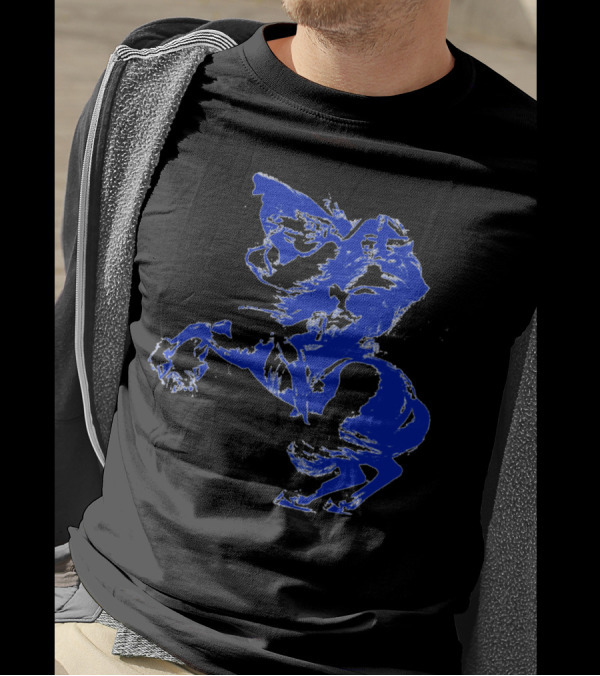 Napoleon Crossing The Alps Blue T-Shirt