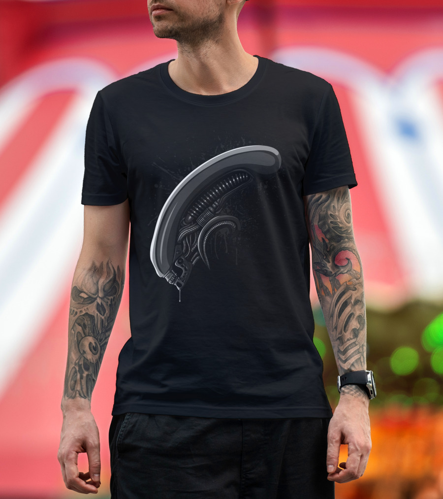 Machine Terror Alien Fusion Helmet T-Shirt