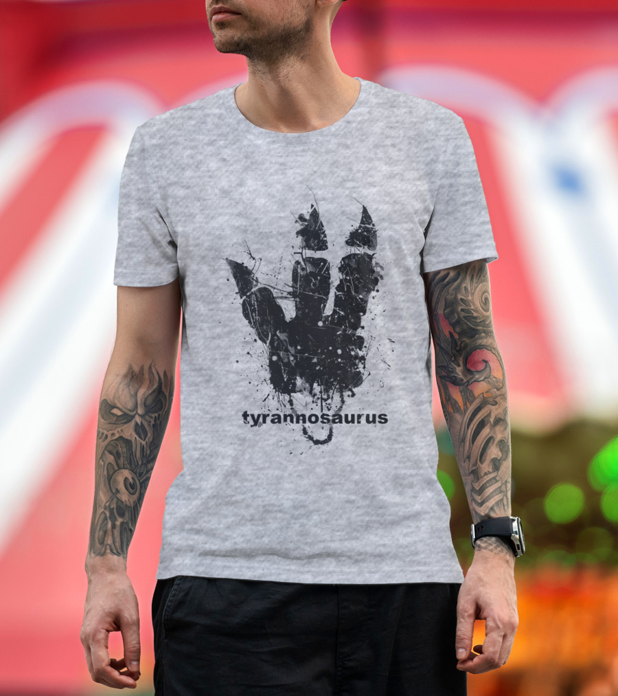 Tyrannosaurus Dinosaur Footprint Track T-Shirt