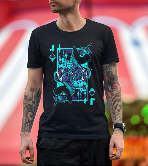 Premium T-Shirt: Jack Unicorn Crystal Card Fantasy Dual T-Shirt Jack Unicorn Crystal Card Fantasy Dual T-Shirt