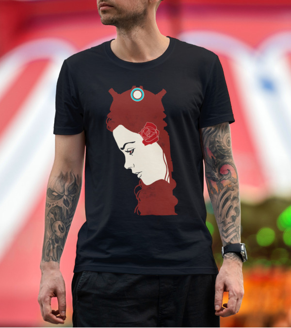 Premium T-Shirt: Asylum Of The Daleks Rose Silhouette Doctor Who T-Shirt Asylum Of The Daleks Rose Silhouette Doctor Who T-Shirt