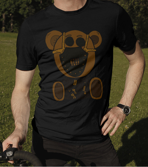 Hannibear Lecter Bear With Mask And Straps T-Shirt