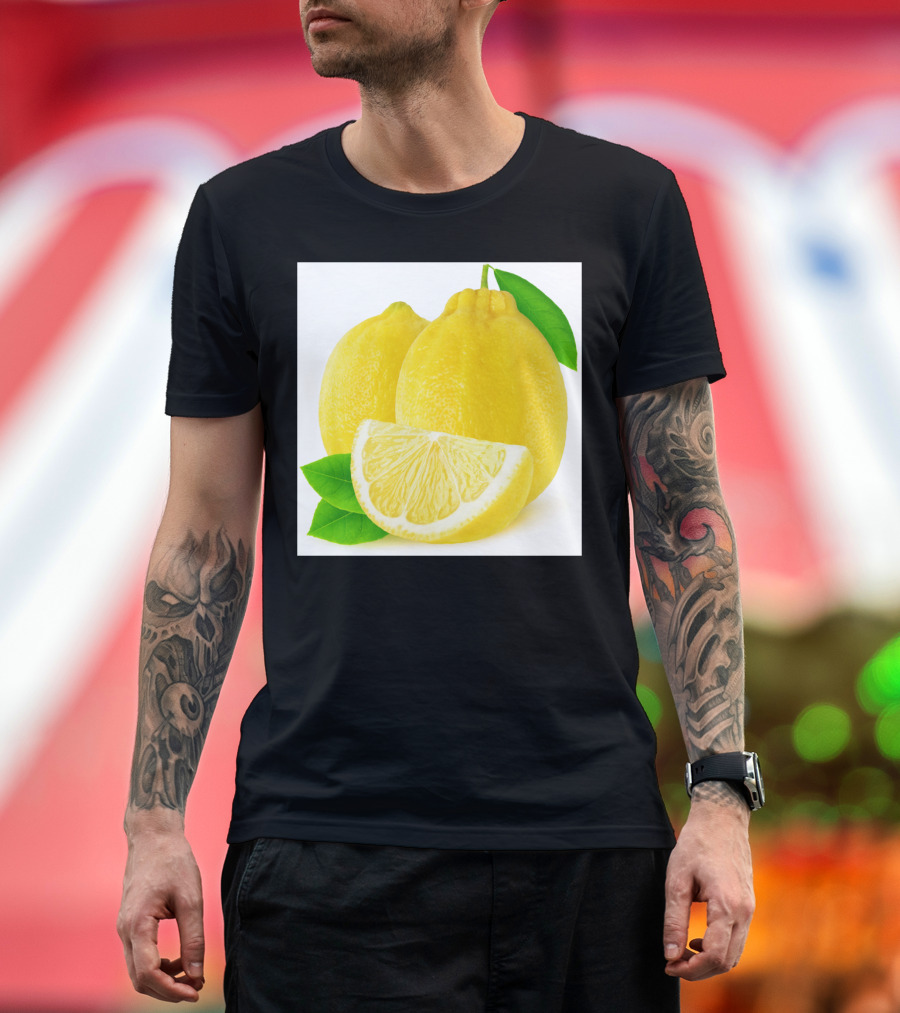 Yellow Lemons and Green Leaves T-Shirt