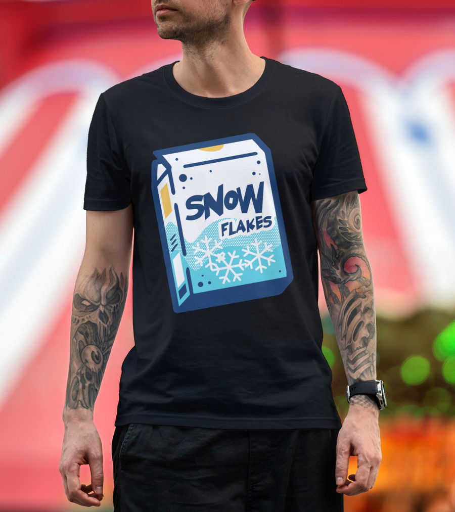 Snow Flakes Cereal Snowflakes Box T-Shirt
