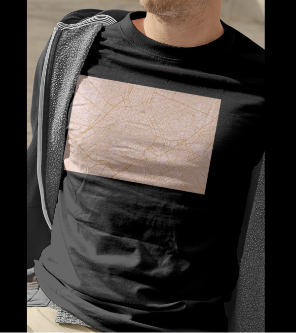 Athens Map Detailed City Grid Layout T-Shirt