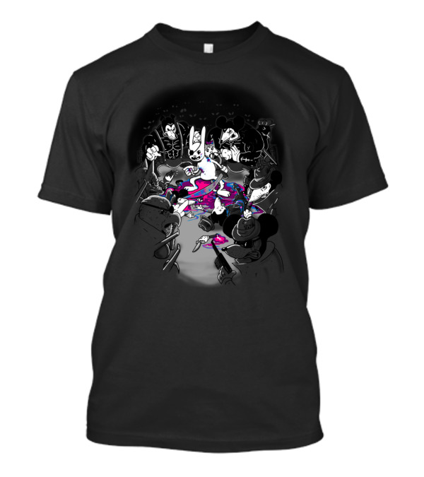 The Final Showdown Cartoon Battle Royale T-Shirt