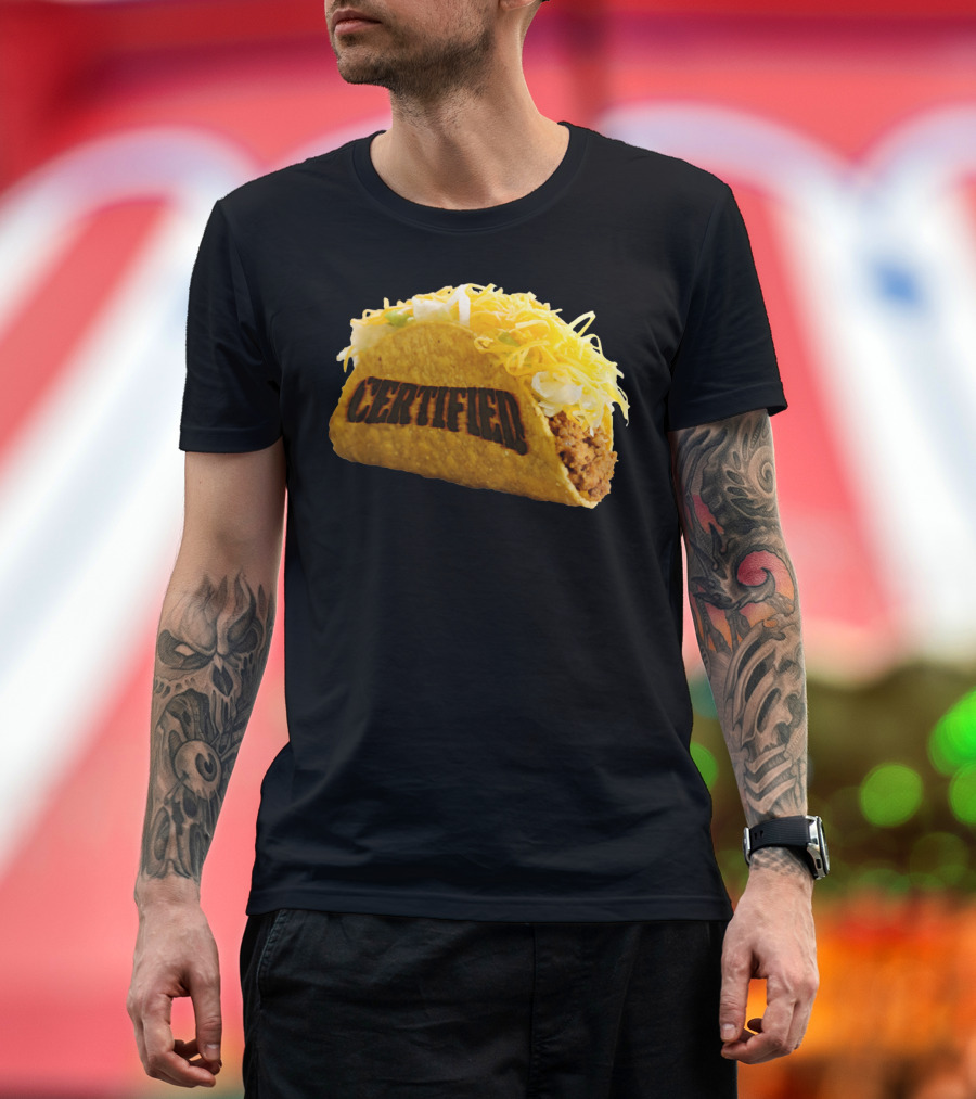 Certified Taco Bot Taco with 'Certified' Shell T-Shirt