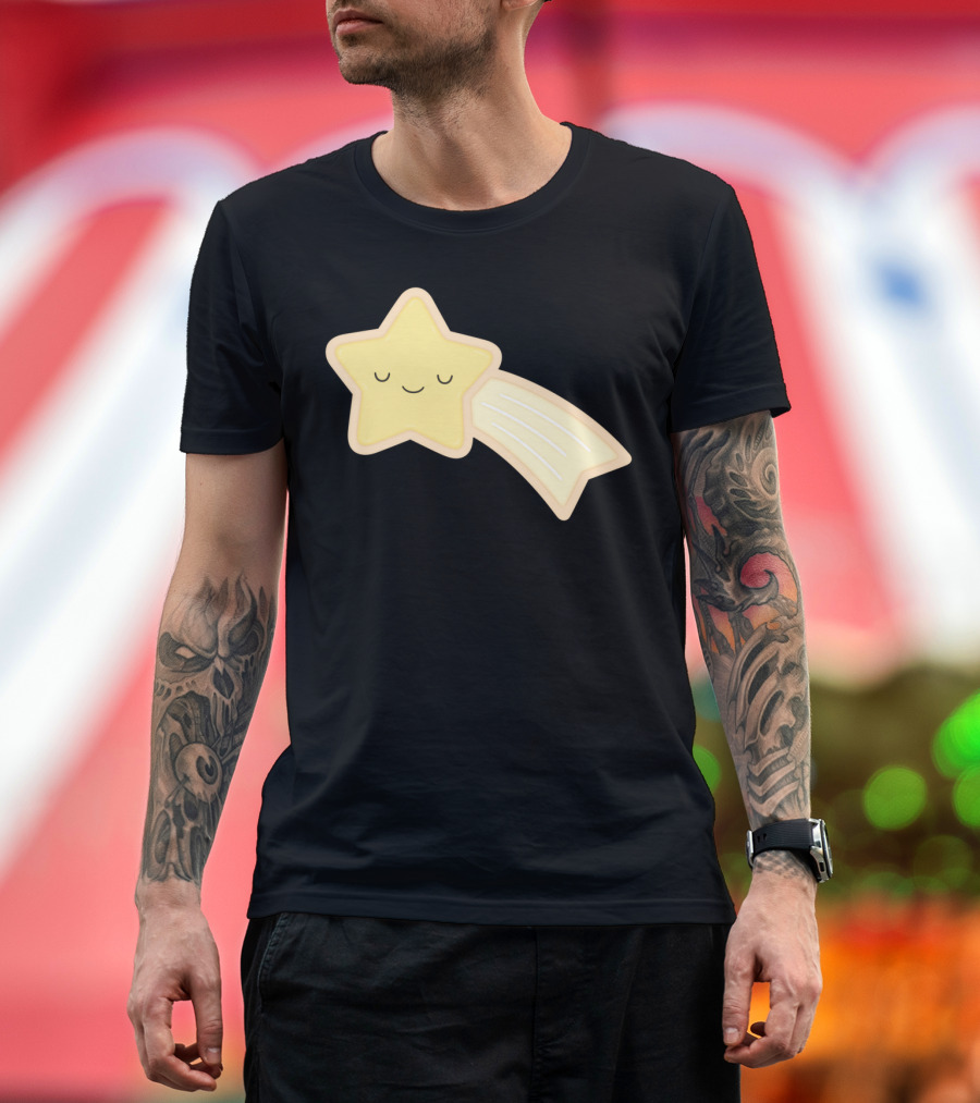 Happy Holidays Cute Smiling Shooting Star T-Shirt