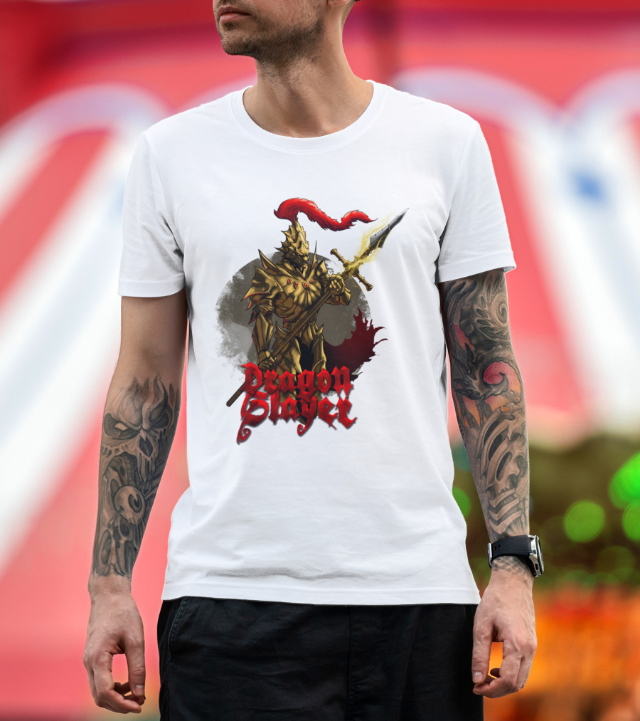 Dragon Slayer Ornstein with Lightning Spear and Red Plume T-Shirt