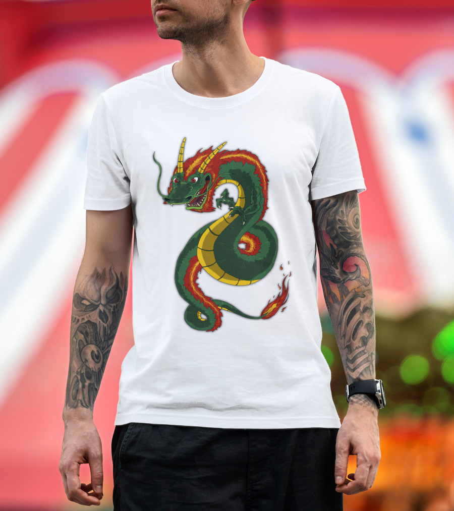 Dragon Squidmonke Mythical Creature Fusion with Fiery Elements T-Shirt