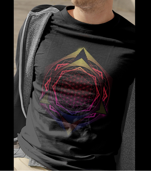Song Of The Spheres Grad Geometric Mandala T-Shirt