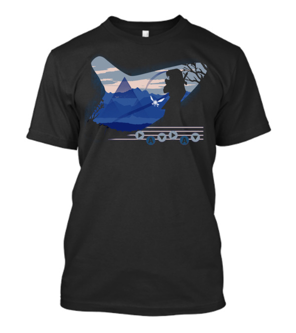 Song Of Time Legend Of Zelda Ocarina Blue T-Shirt