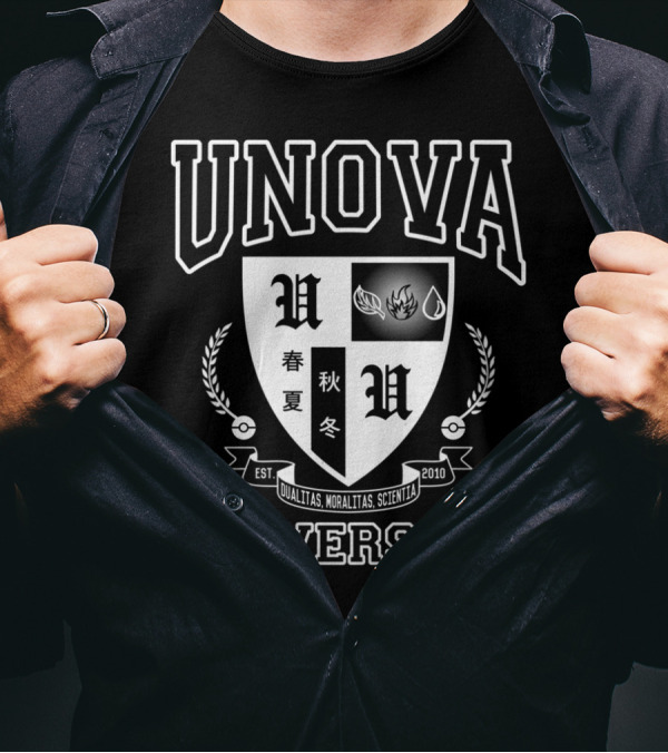 Unova University Est. 2010 Dualitas Moralitas Scientia Crest T-Shirt