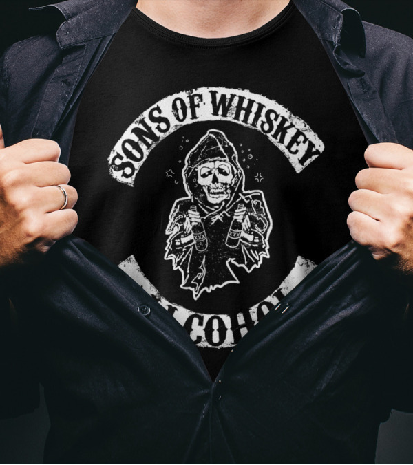 Sons Of Whiskey Alcohol Grim Reaper T-Shirt