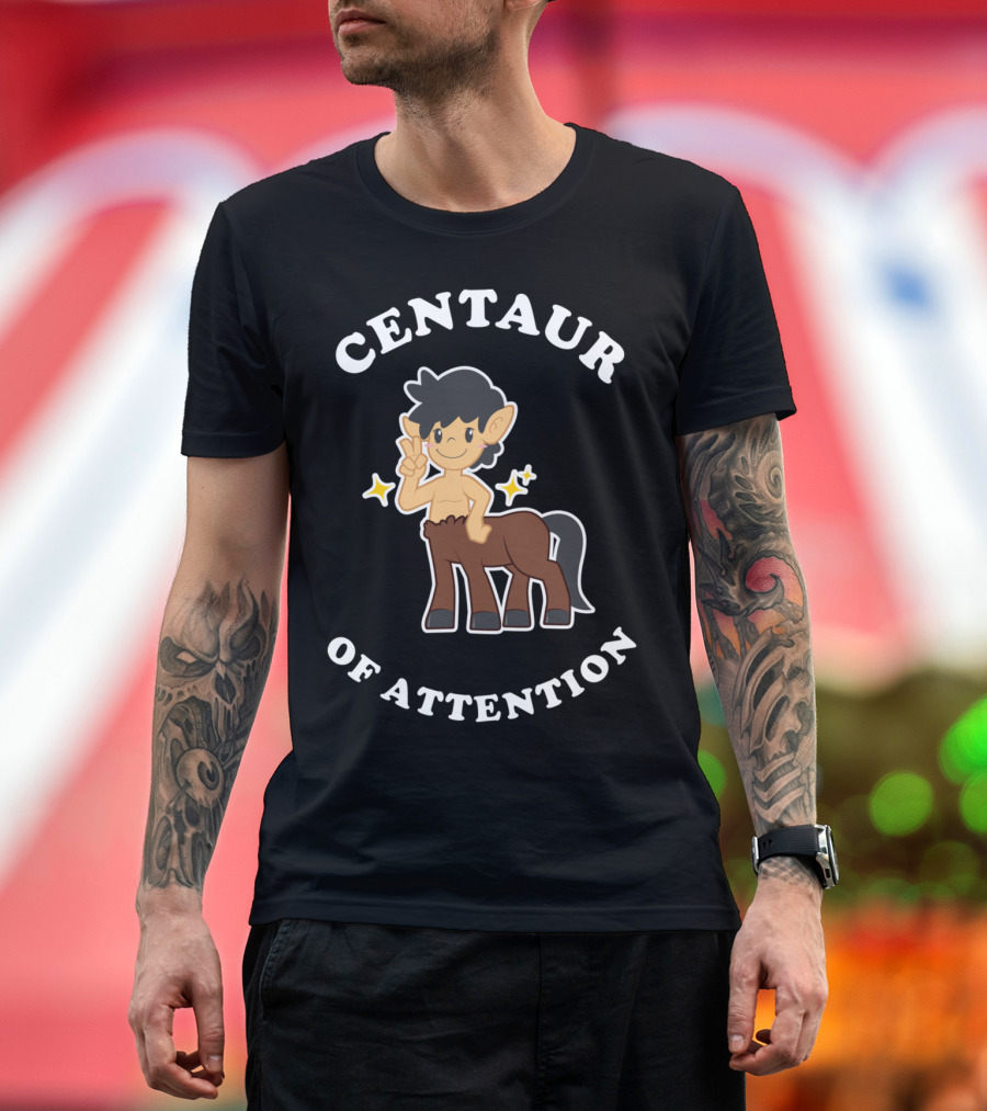 Centaur Of Attention Playful Cartoon Character T-Shirt