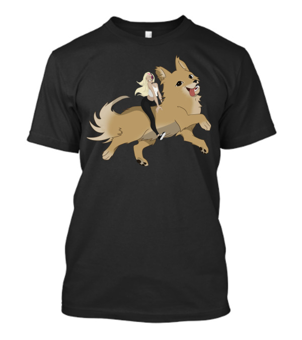Charlie Autumn Ride With Happy Dog T-Shirt