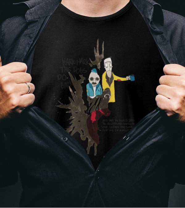 Hark Hark The Dogs Do Bark Surreal Characters Colorful Clothing Unique T-Shirt