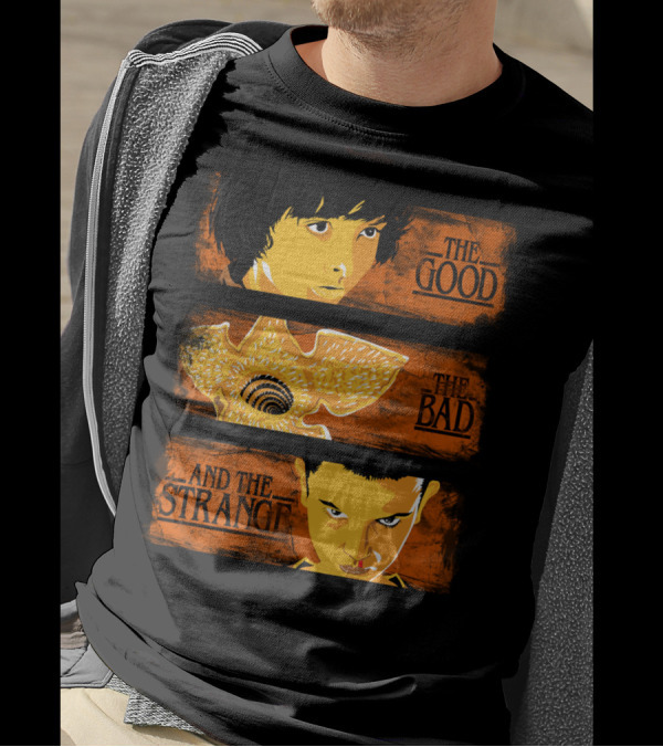 The Good The Bad And The Strange Stranger Things Characters Trio T-Shirt