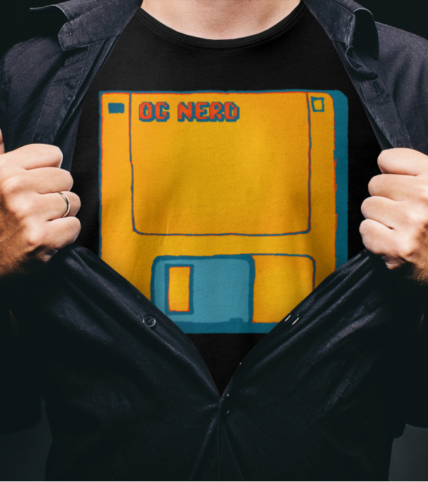 OG Nerd Floppy Disk Vintage Retro T-Shirt