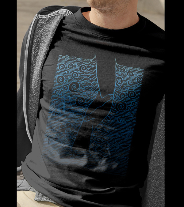 The Joy Of Helping Hands In Swirling Waters By SilentOp T-Shirt