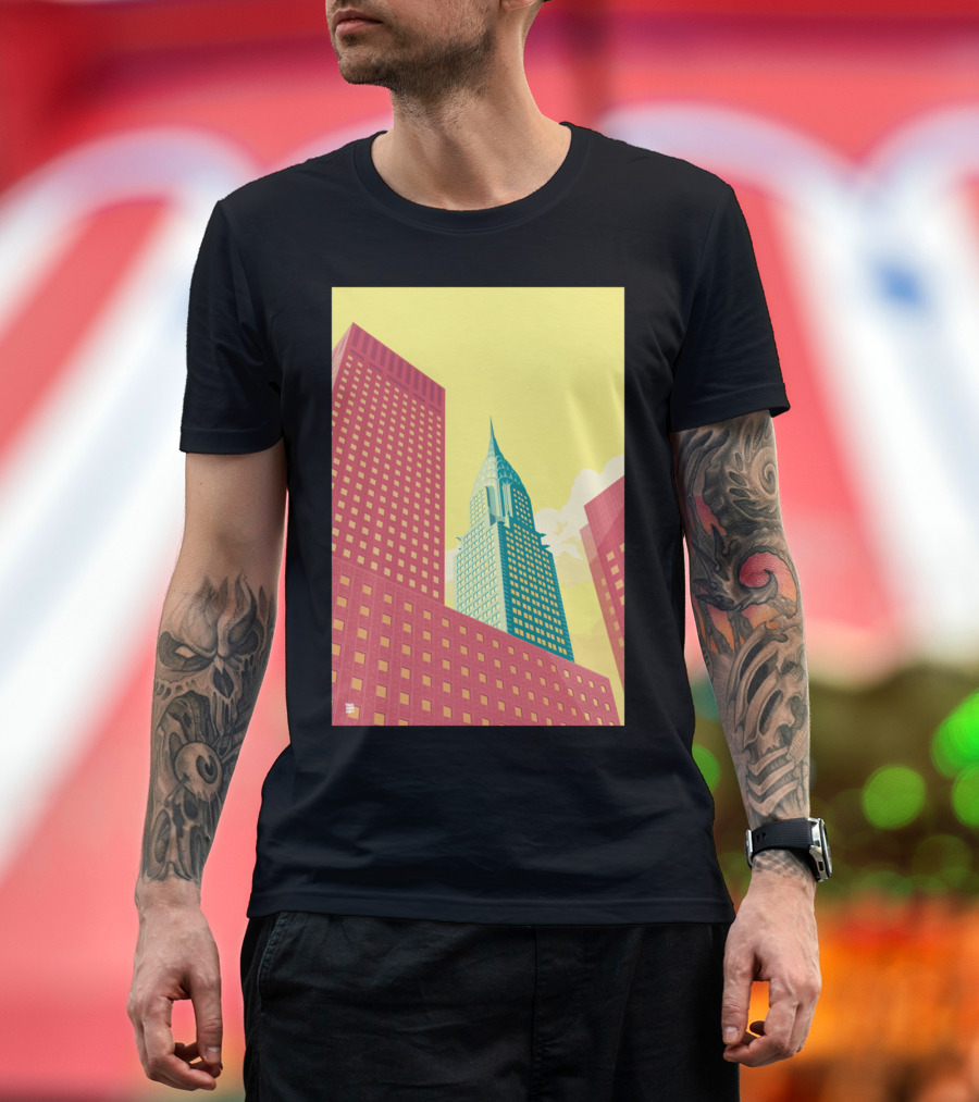 Lexington Avenue New York City Chrysler Building Skyline T-Shirt