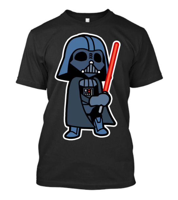 Vader Pop Cute Sith Lord Light Saber Chibi T-Shirt