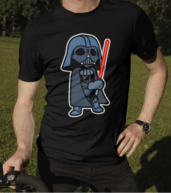 Vader Pop Cute Sith Lord Light Saber Chibi T-Shirt