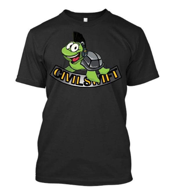 CivilSwift Turtle Headphones Punk T-Shirt