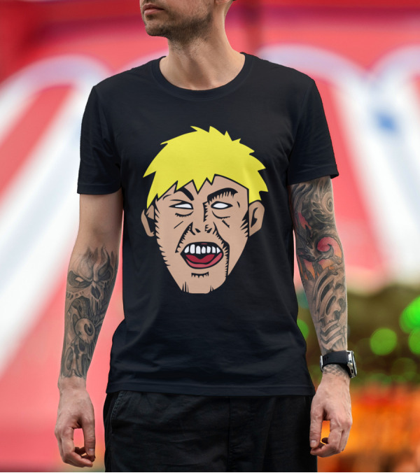 Premium T-Shirt: OMG Comic-Style Surprised Expression T-Shirt OMG Comic-Style Surprised Expression T-Shirt