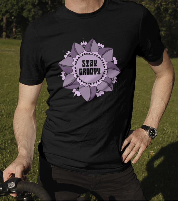 Stay Groovy Mandala Flower T-Shirt