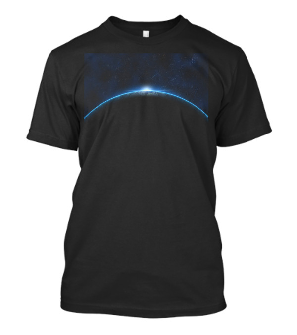 Planet Horizon Caught In Between Cosmic Glow T-Shirt
