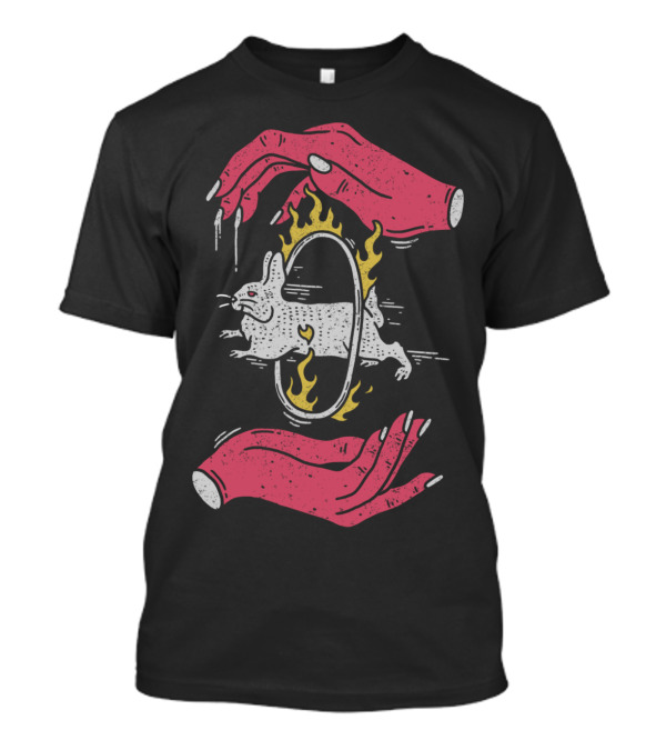 Save The Rabbit Fiery Hoop Escape T-Shirt