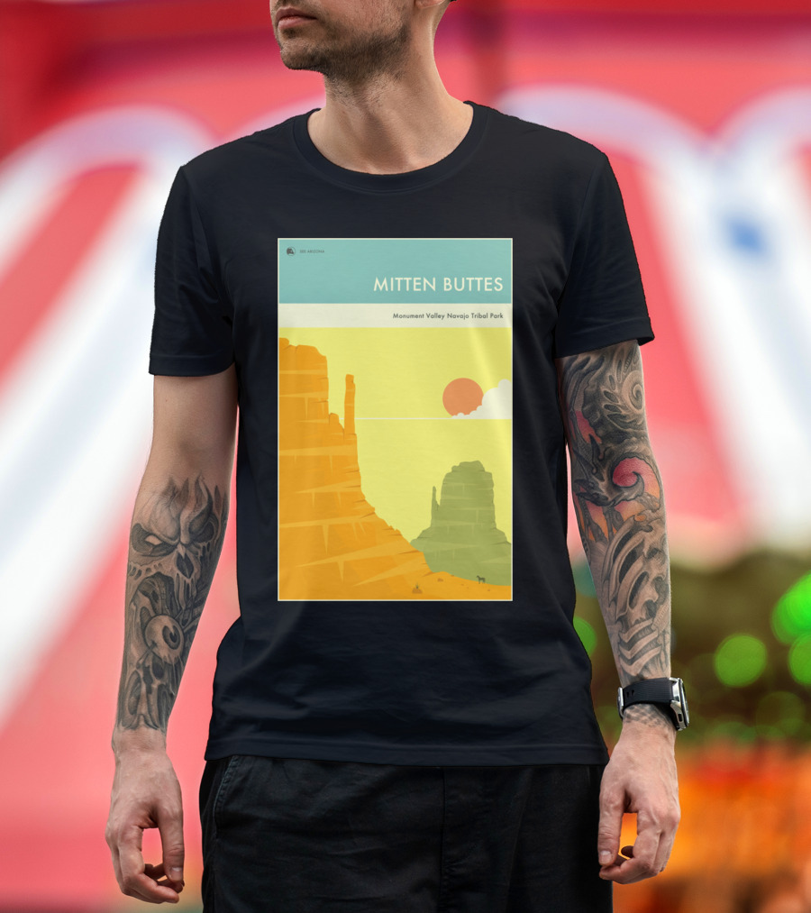 MITTEN BUTTES Monument Valley Navajo Tribal Park T-Shirt