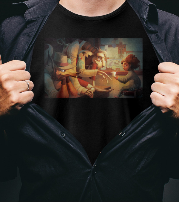 Playing With Dolls Shadowy Detective Mystery Encounter T-Shirt