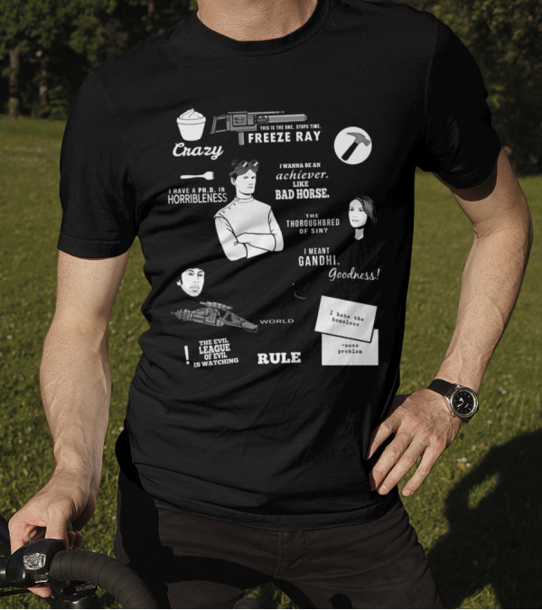 Dr. Horrible's Sing-Along Blog Freeze Ray And Horribleness Quotes And Characters T-Shirt