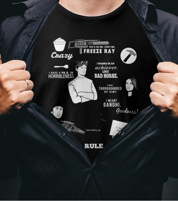 Dr. Horrible's Sing-Along Blog Freeze Ray And Horribleness Quotes And Characters T-Shirt