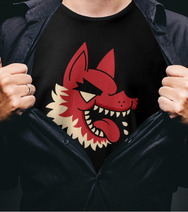 I'm Hungry Like A Fierce Red Wolf With Drooling Tongue And Sharp Teeth T-Shirt