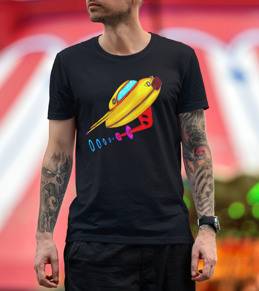 Futurama Family Space Cruiser Spaceship T-Shirt