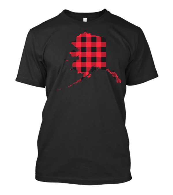 Alaska Red And Black Buffalo Plaid Checkered T-Shirt