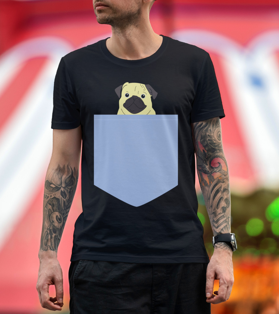 Pocket Pug La Adorable Canine Companion T-Shirt