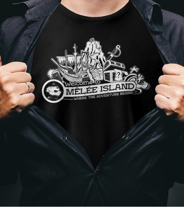 Welcome To Melee Island Where The Adventure Begins T-Shirt